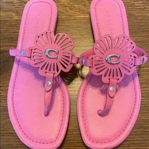 New - Coach - Pink - Julia Sandals (7)